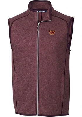Cutter and Buck Washington Commanders Mens Maroon Mainsail Sleeveless Jacket