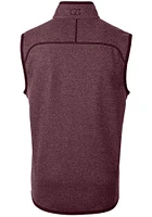 Cutter and Buck Washington Commanders Mens Maroon Mainsail Sleeveless Jacket