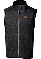 Cutter and Buck Washington Commanders Mens Charcoal Mainsail Sleeveless Jacket