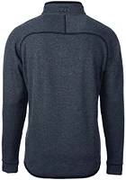 Cutter and Buck New York Giants Mens Navy Blue Mainsail Long Sleeve Qtr Zip Pullover