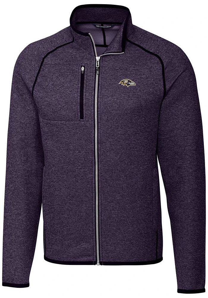 Cutter and Buck Baltimore Ravens Mens Mainsail Medium Weight Jacket