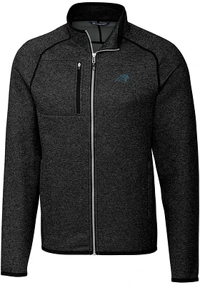 Cutter and Buck Carolina Panthers Mens Grey Mainsail Medium Weight Jacket