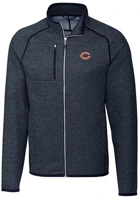 Cutter and Buck Chicago Bears Mens Navy Blue Mainsail Medium Weight Jacket