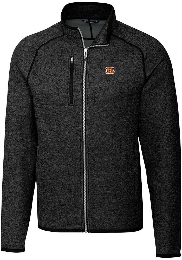 Cutter and Buck Cincinnati Bengals Mens Charcoal Mainsail Medium Weight Jacket