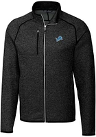 Cutter and Buck Detroit Lions Mens Charcoal Mainsail Medium Weight Jacket
