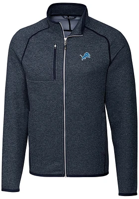 Cutter and Buck Detroit Lions Mens Navy Blue Mainsail Medium Weight Jacket