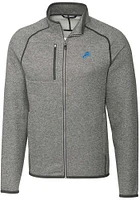Cutter and Buck Detroit Lions Mens Grey Mainsail Medium Weight Jacket