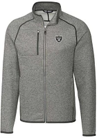 Cutter and Buck Las Vegas Raiders Mens Grey Mainsail Medium Weight Jacket