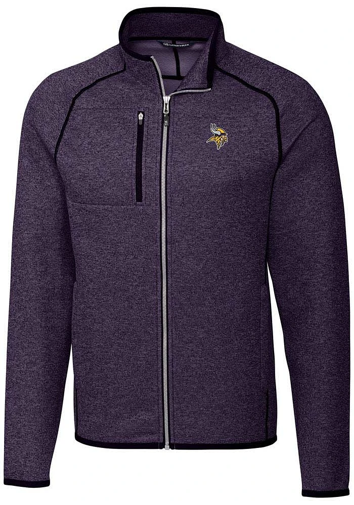 Cutter and Buck Minnesota Vikings Mens Mainsail Medium Weight Jacket