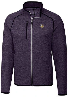 Cutter and Buck Minnesota Vikings Mens Mainsail Medium Weight Jacket