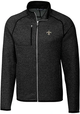 Cutter and Buck New Orleans Saints Mens Charcoal Mainsail Medium Weight Jacket