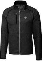 Cutter and Buck New Orleans Saints Mens Charcoal Mainsail Medium Weight Jacket
