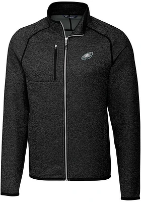 Cutter and Buck Philadelphia Eagles Mens Grey Mainsail Medium Weight Jacket