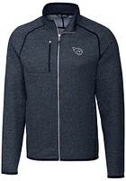 Cutter and Buck Tennessee Titans Mens Navy Blue Mainsail Medium Weight Jacket