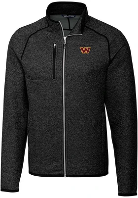 Cutter and Buck Washington Commanders Mens Charcoal Mainsail Medium Weight Jacket