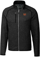 Cutter and Buck Washington Commanders Mens Charcoal Mainsail Medium Weight Jacket