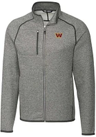 Cutter and Buck Washington Commanders Mens Grey Mainsail Medium Weight Jacket