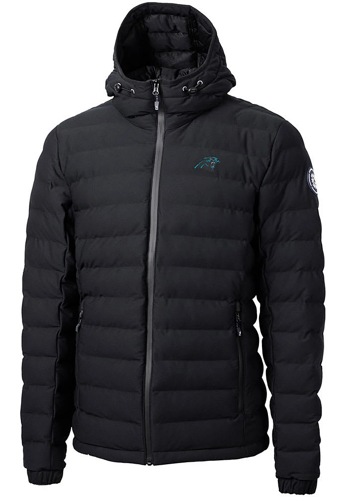 Cutter and Buck Carolina Panthers Mens Black Mission Ridge Repreve Filled Jacket