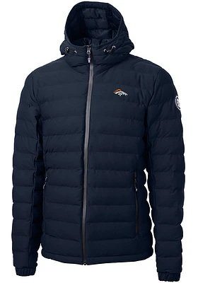 Cutter and Buck Denver Broncos Mens Navy Blue Mission Ridge Repreve Filled Jacket