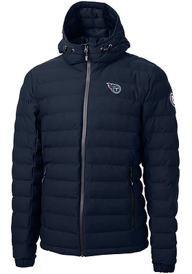 Cutter and Buck Tennessee Titans Mens Navy Blue Mission Ridge Repreve Filled Jacket