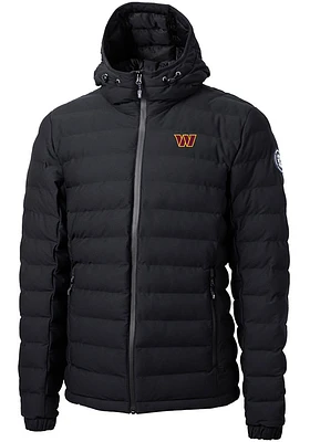 Cutter and Buck Washington Commanders Mens Black Mission Ridge Repreve Filled Jacket