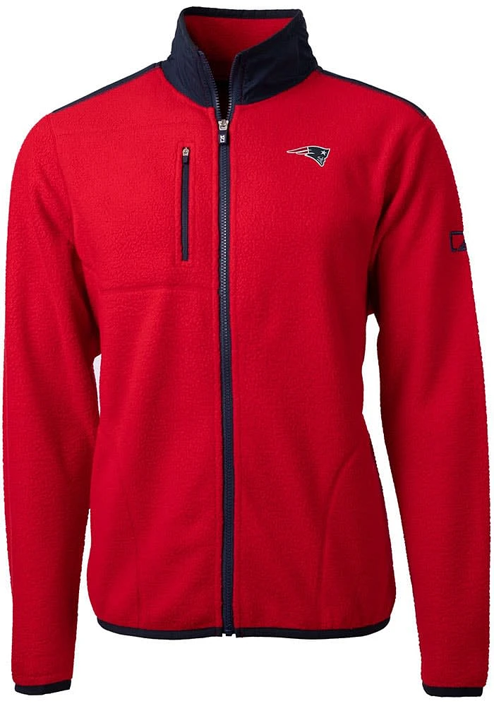 Cutter and Buck New England Patriots Mens Cascade Sherpa Light Weight Jacket