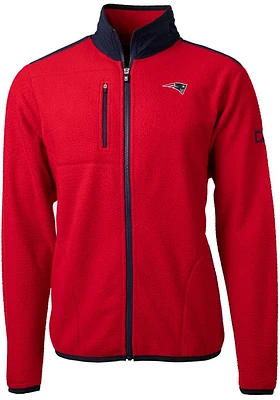 Cutter and Buck New England Patriots Mens Cascade Sherpa Light Weight Jacket