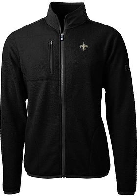 Cutter and Buck New Orleans Saints Mens Black Cascade Sherpa Light Weight Jacket