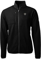 Cutter and Buck New Orleans Saints Mens Black Cascade Sherpa Light Weight Jacket