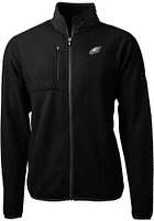 Cutter and Buck Philadelphia Eagles Mens Black Cascade Sherpa Light Weight Jacket
