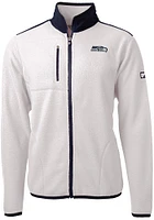 Cutter and Buck Seattle Seahawks Mens White Cascade Sherpa Light Weight Jacket