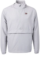 Cutter and Buck Kansas City Chiefs Mens Grey Charter Eco Pullover Jackets