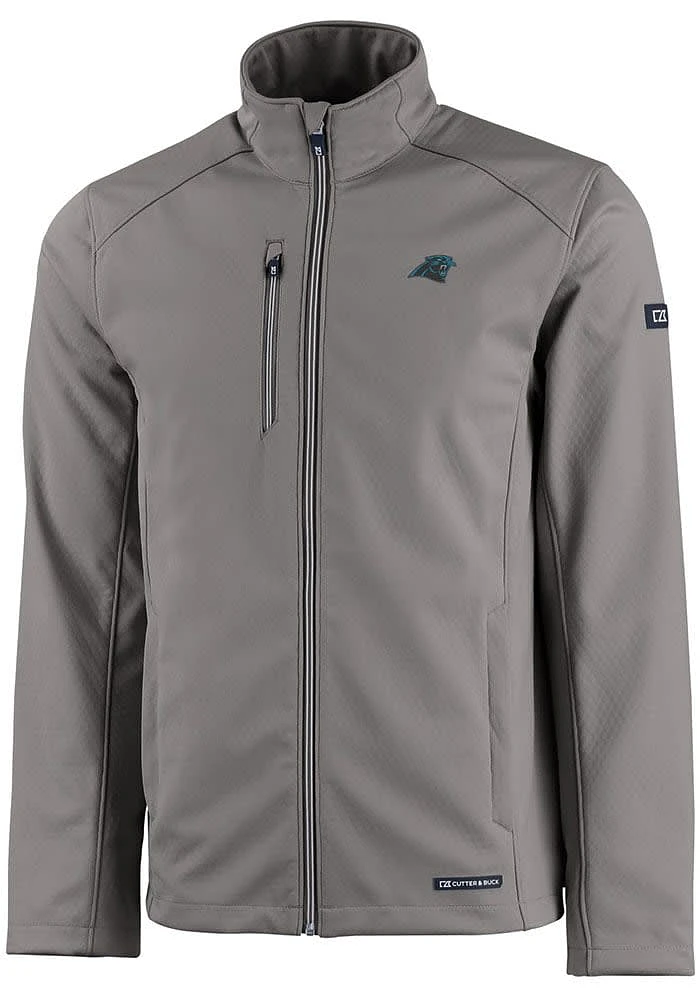 Cutter and Buck Carolina Panthers Mens Grey Evoke Light Weight Jacket