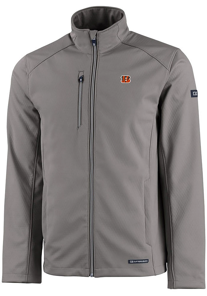 Cutter and Buck Cincinnati Bengals Mens Grey Evoke Light Weight Jacket