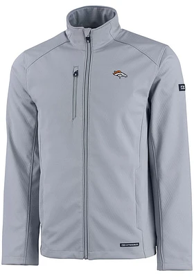 Cutter and Buck Denver Broncos Mens Charcoal Evoke Light Weight Jacket