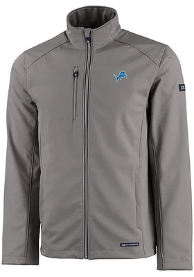 Cutter and Buck Detroit Lions Mens Grey Evoke Light Weight Jacket