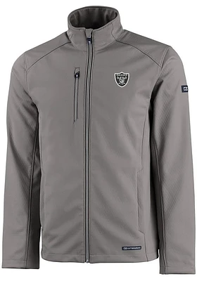 Cutter and Buck Las Vegas Raiders Mens Grey Evoke Light Weight Jacket
