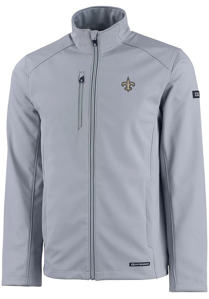 Cutter and Buck New Orleans Saints Mens Grey Evoke Light Weight Jacket