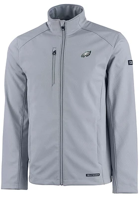Cutter and Buck Philadelphia Eagles Mens Charcoal Evoke Light Weight Jacket