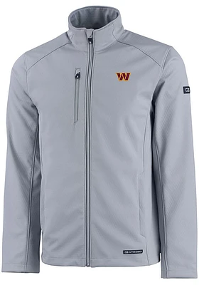 Cutter and Buck Washington Commanders Mens Charcoal Evoke Light Weight Jacket