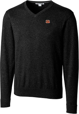 Cutter and Buck Cincinnati Bengals Mens Black Lakemont Long Sleeve Sweater