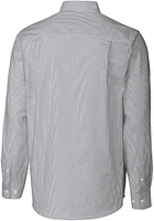 Cutter and Buck Detroit Lions Mens Charcoal Stretch Oxford Stripe Long Sleeve Dress Shirt