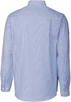 Cutter and Buck Indianapolis Colts Mens Blue Stretch Oxford Stripe Long Sleeve Dress Shirt