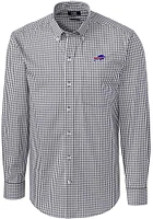 Cutter and Buck Buffalo Bills Mens Charcoal Easy Care Long Sleeve Dress Shirt