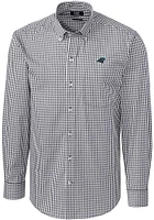 Cutter and Buck Carolina Panthers Mens Charcoal Easy Care Long Sleeve Dress Shirt