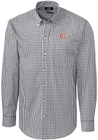 Cutter and Buck Chicago Bears Mens Charcoal Easy Care Long Sleeve Dress Shirt