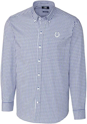 Cutter and Buck Indianapolis Colts Mens Blue Easy Care Long Sleeve Dress Shirt
