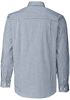 Cutter and Buck Miami Dolphins Mens Navy Blue Easy Care Long Sleeve Dress Shirt