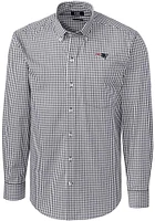 Cutter and Buck New England Patriots Mens Charcoal Easy Care Long Sleeve Dress Shirt