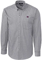 Cutter and Buck New York Giants Mens Charcoal Easy Care Long Sleeve Dress Shirt